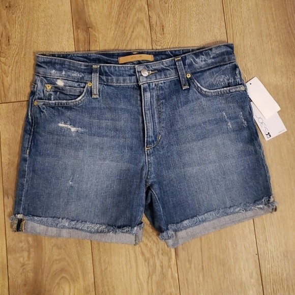 NWT Joe's Blue Chic Feminine Casual Trendy Summer Cute Jean Shorts Size 27 - Picture 3 of 4
